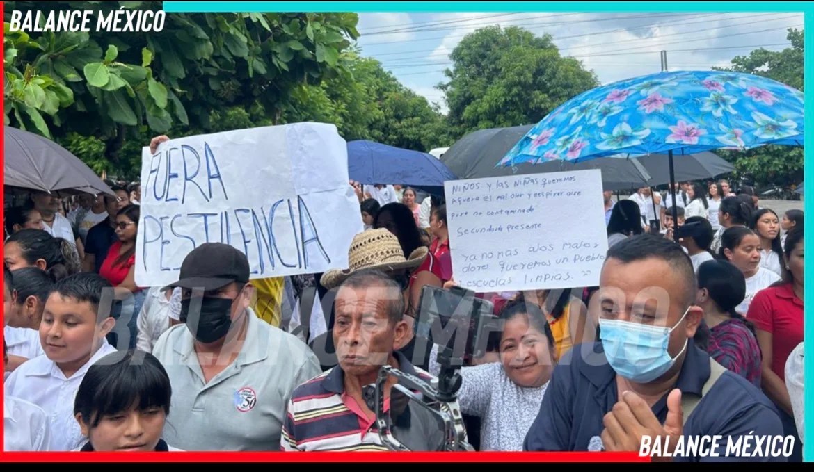 Protestan en Metapa  por olores fétidos emanados de Planta de Moscas Estériles del Gusano Barrenador
