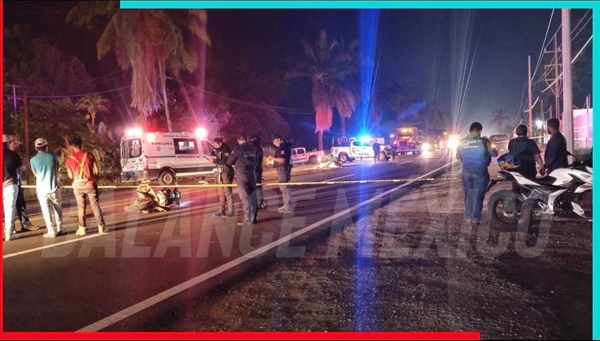 Vehículo impacta a motociclista y le causa la muerte en tramo Tapachula- Puerto Madero 