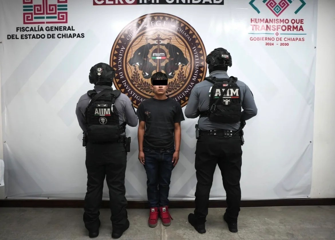 Detienen a Agustín “N” de 18 años por feminicidio de Lizbeth, adolescente de 12 años en Tuxtla Gutiérrez