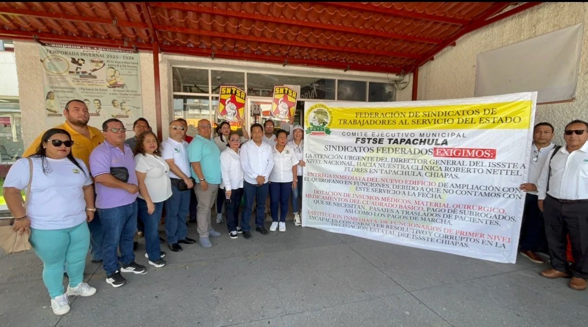 Sindicatos exigen al ISSSTE reabrir quirófano y entregar ampliación de clínica en Tapachula
