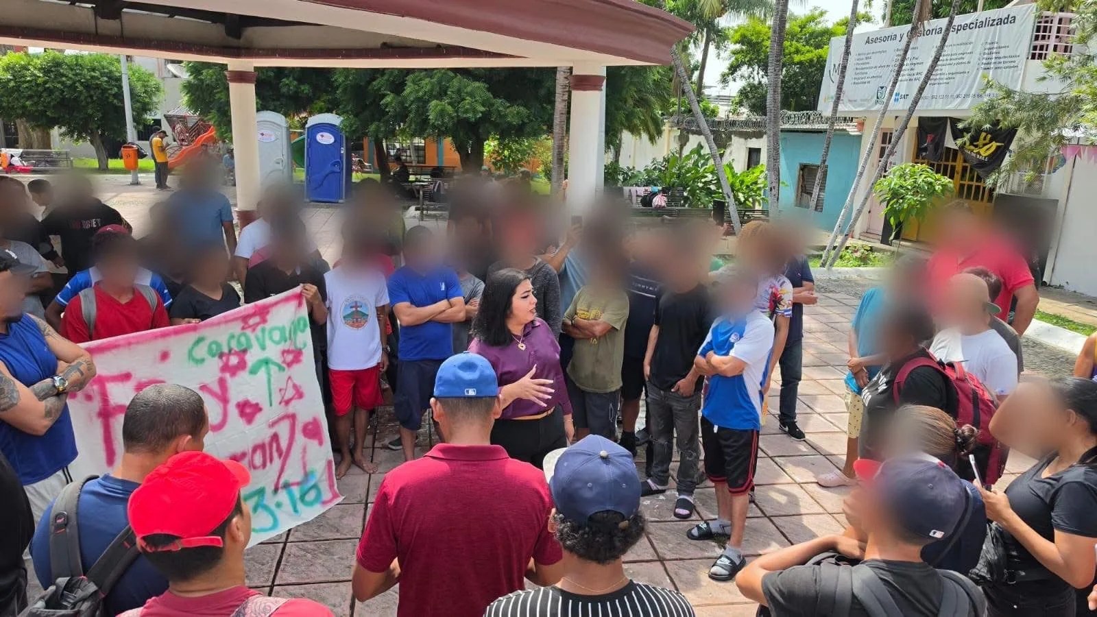 Tapachula brinda apoyo a caravana migrante  “Fe y Esperanza” antes de su salida este domingo