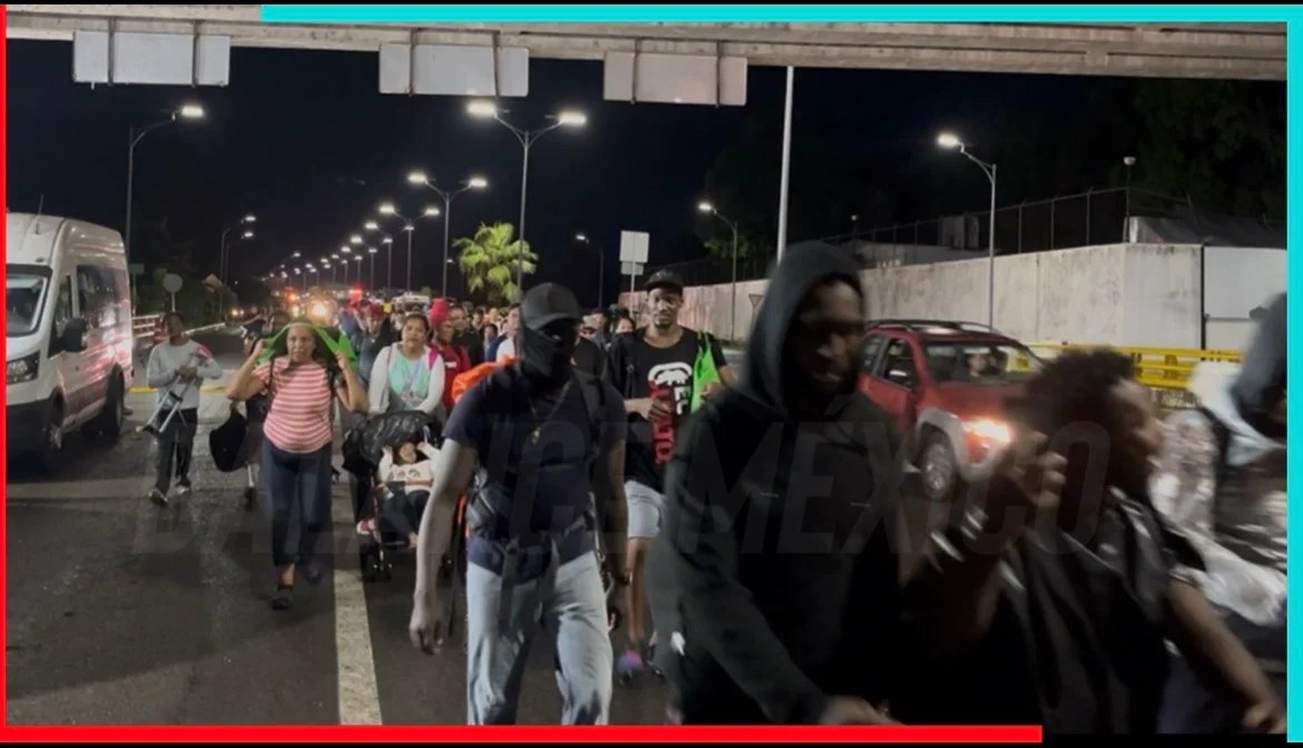 Sale de Tapachula la caravana migrante  “Fe y Esperanza” con rumbo al centro de México