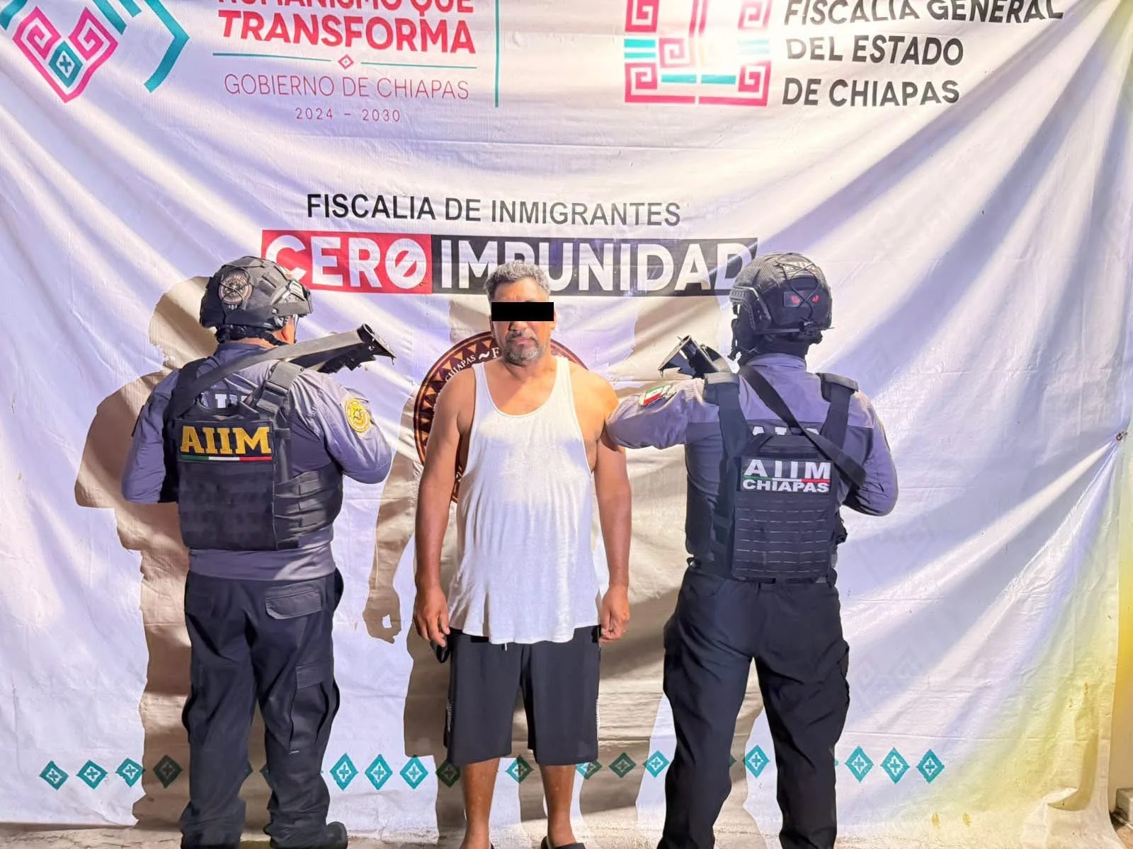 detienen en Tapachula a hondureño con orden de captura por homicidio; viajaba en caravana migrante