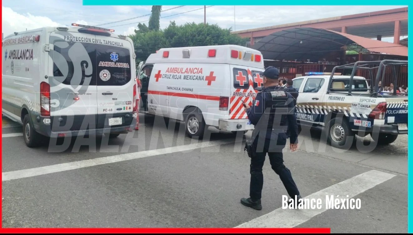 Adolescente de 14 años resulta lesionado tras caer de un segundo piso en escuela de Tapachula