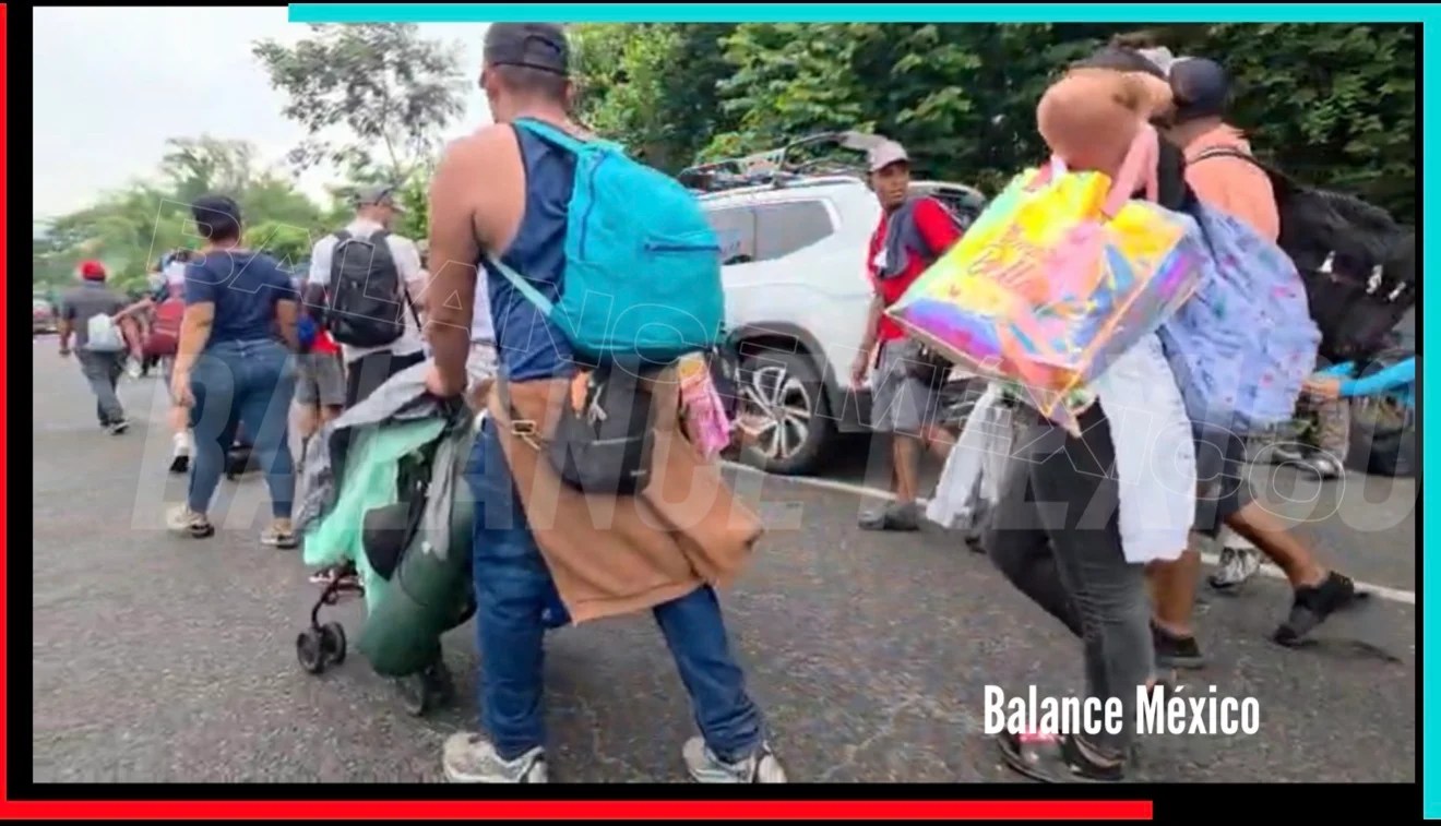 Segunda caravana migrante en menos de un mes ingresa a México por Suchiate