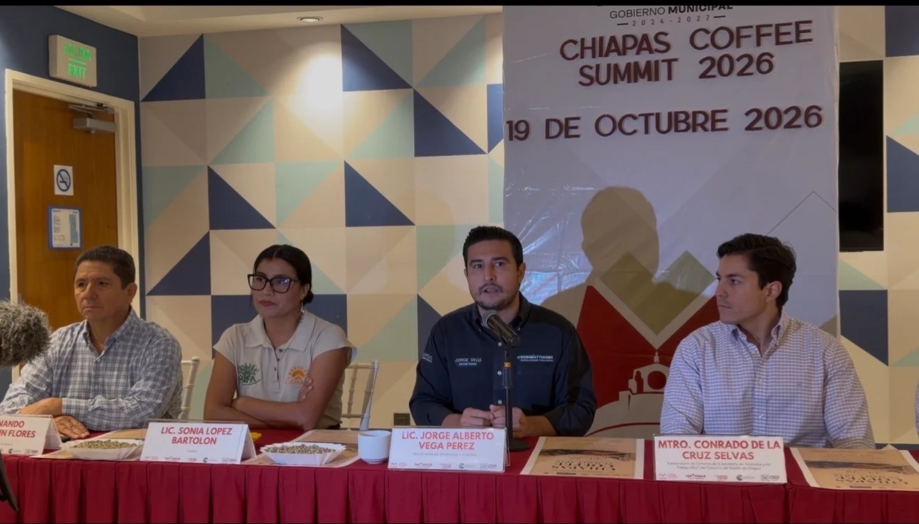 Tapachula será sede del Chiapas Coffee Summit 2026 para abrir mercados al café chiapaneco