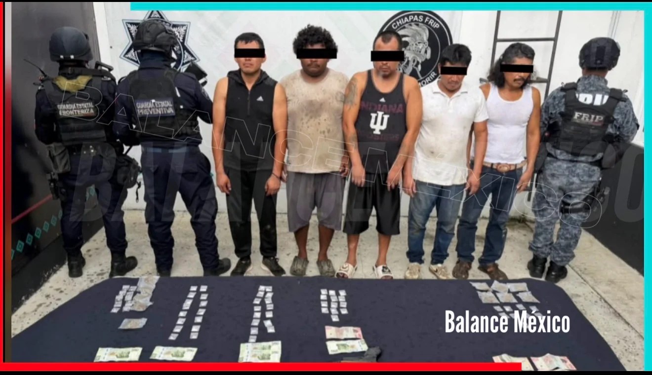 Presuntos integrantes de Cártel Chiapas y Guatemala detenidos en Tuxtla Chico