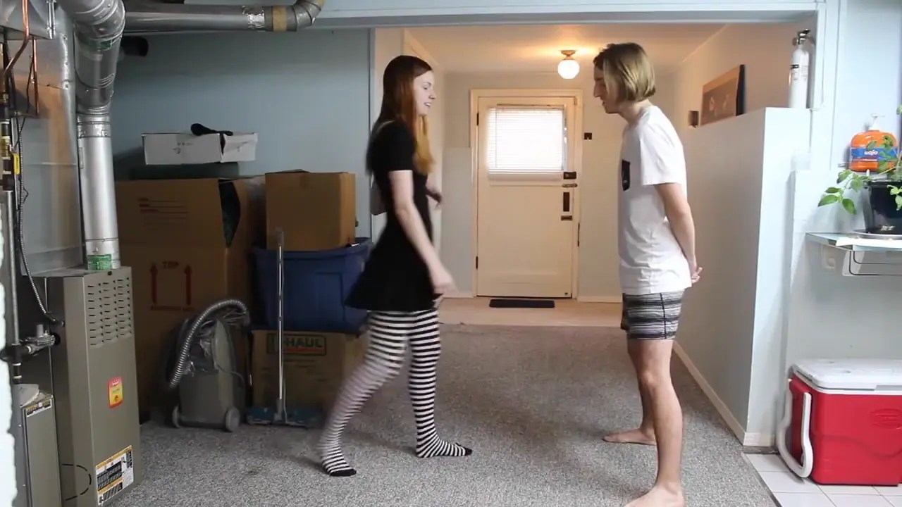 Black ( White) Blue all Over | Ballbusting Trampling