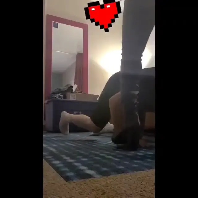 Black boots ballbusting