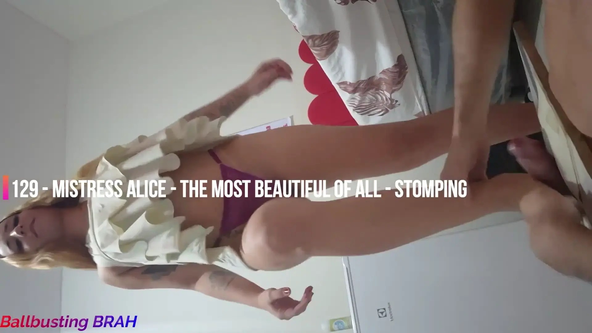 129 – Mistress Alice – The most beautiful of all – Stomping (Ballbusting BRAH)