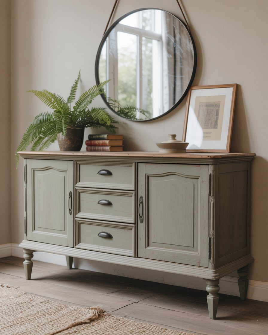 Styled vintage decor photograph for selling online.
