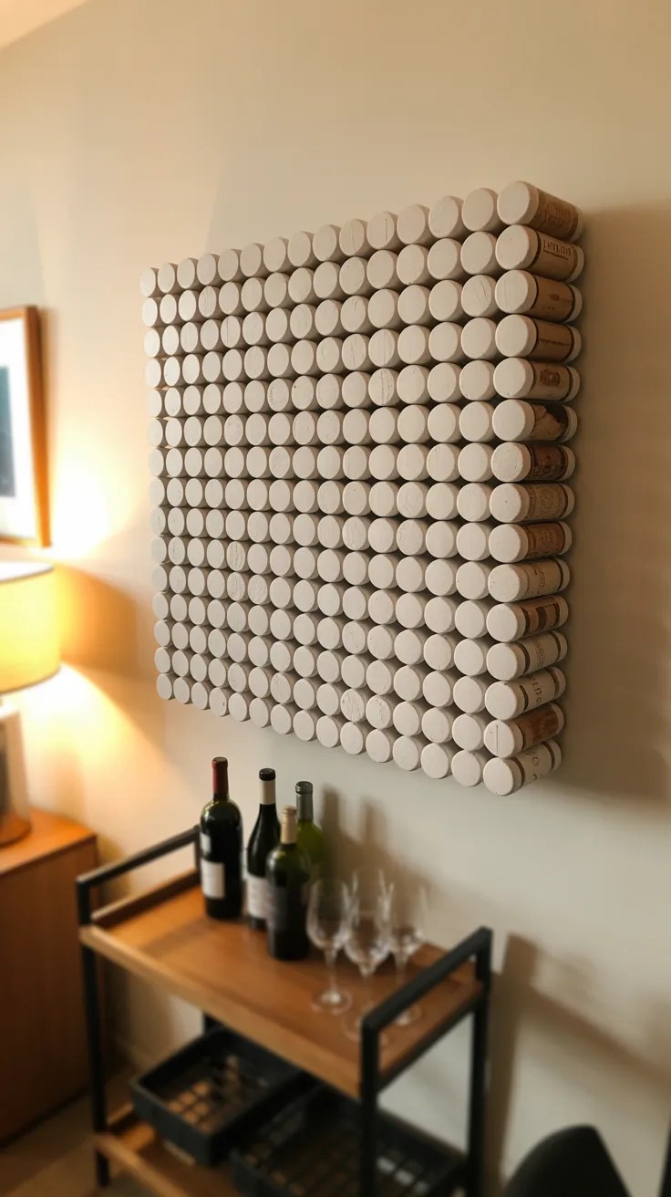 Wine Cork Trivet or Wall Art Grid — no-buy craft project