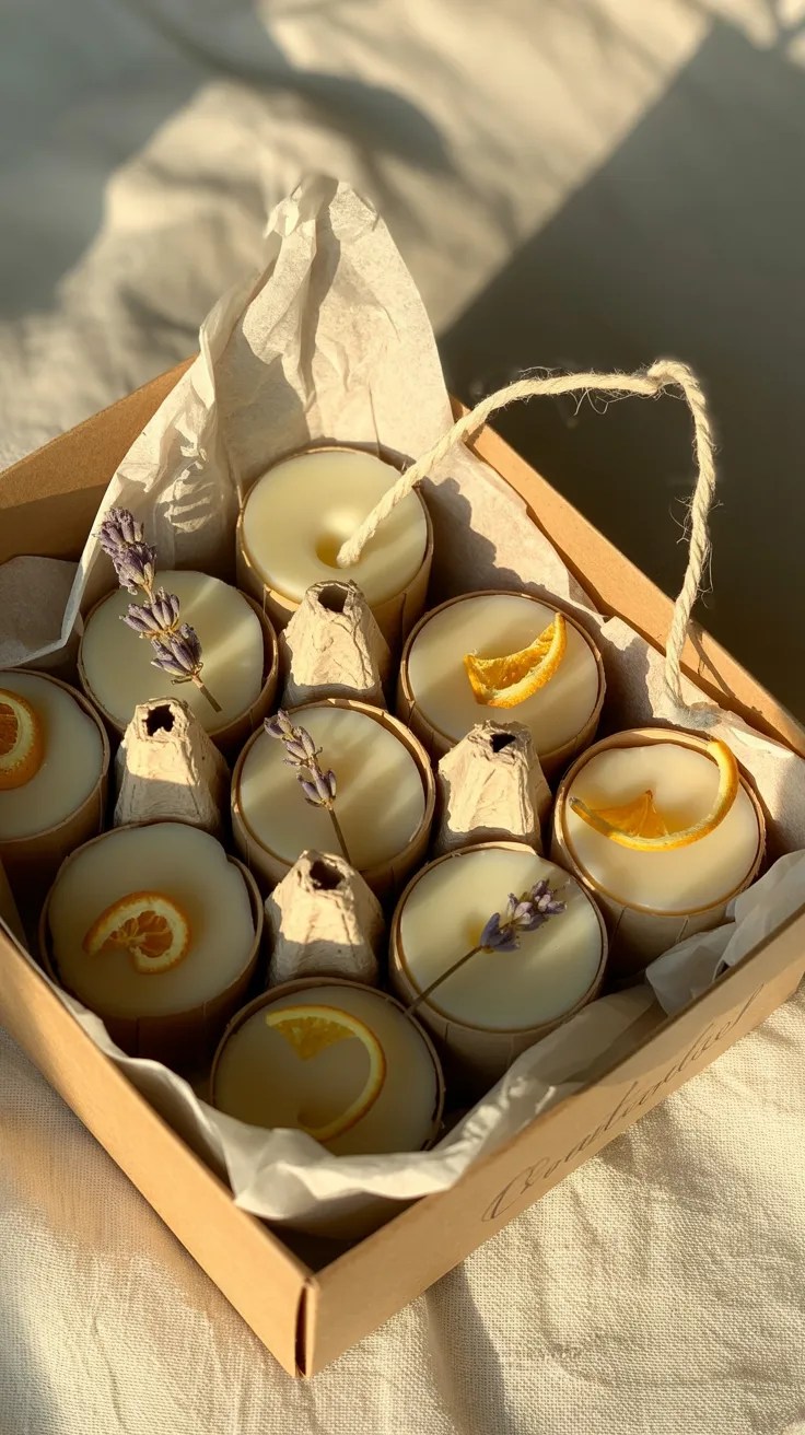 Candle Wax and String Botanical Fire Starters — no-buy craft project