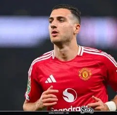 Diogo Dalot during a Manchester United's match against Tottenham Hotspur