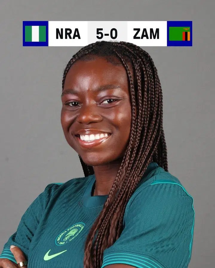 Everton celebrates Super Falcons Defender Toni Payne