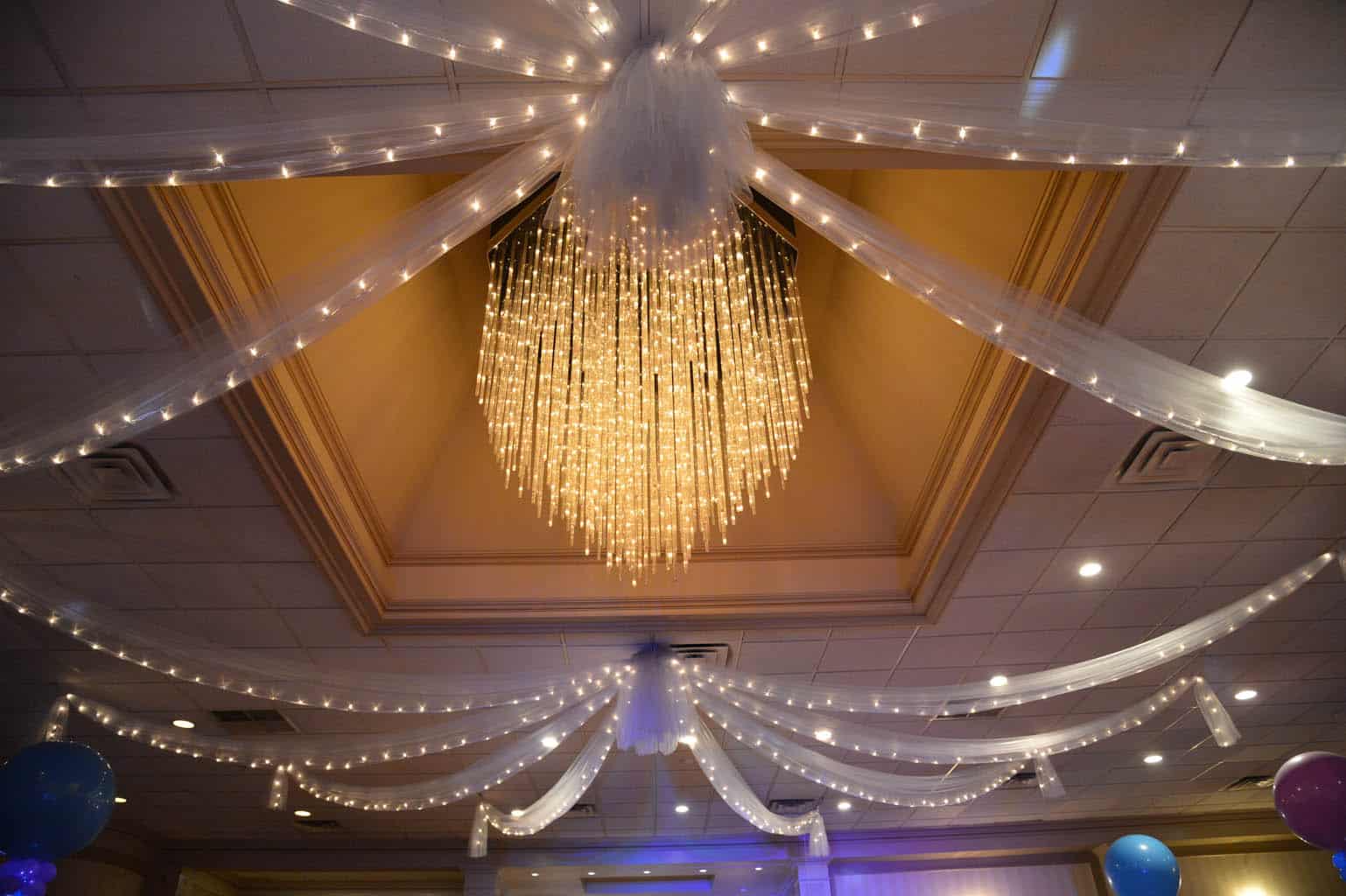 5m white tulle backdrop/draping/swagging fabric. Ceiling Draping Â· Party & Event Decor Â· Balloon Artistry