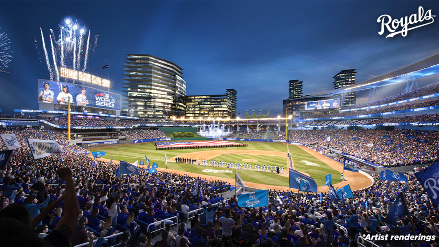 Kc Royals Stadium Night New Royals 2 