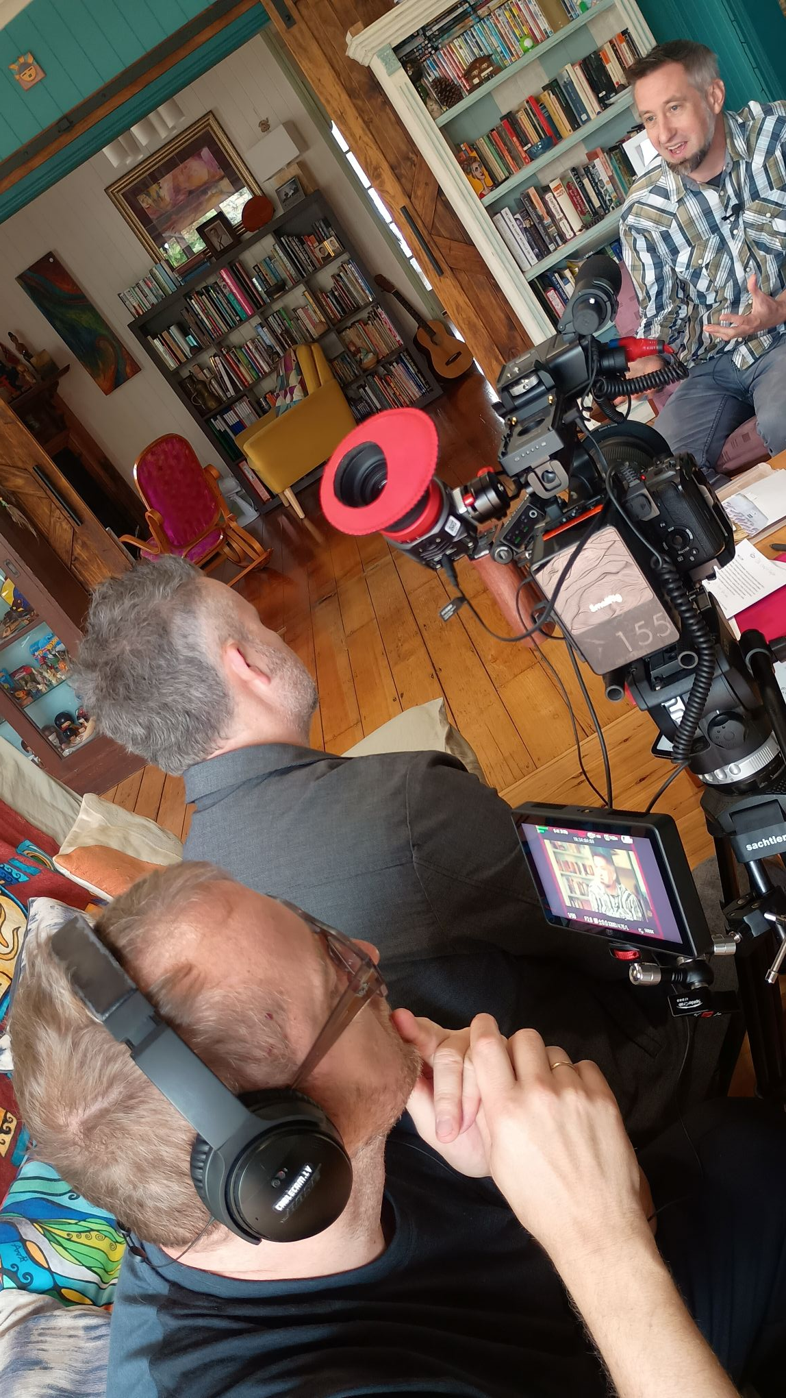 damien being interviewed