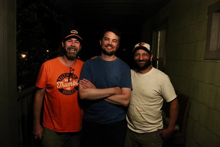 (L to R) Disappearing Ink band leader Lawrence Lanahan, drummer Adam Koontz, and bassist Dan Kutcher. (Courtesy photo)