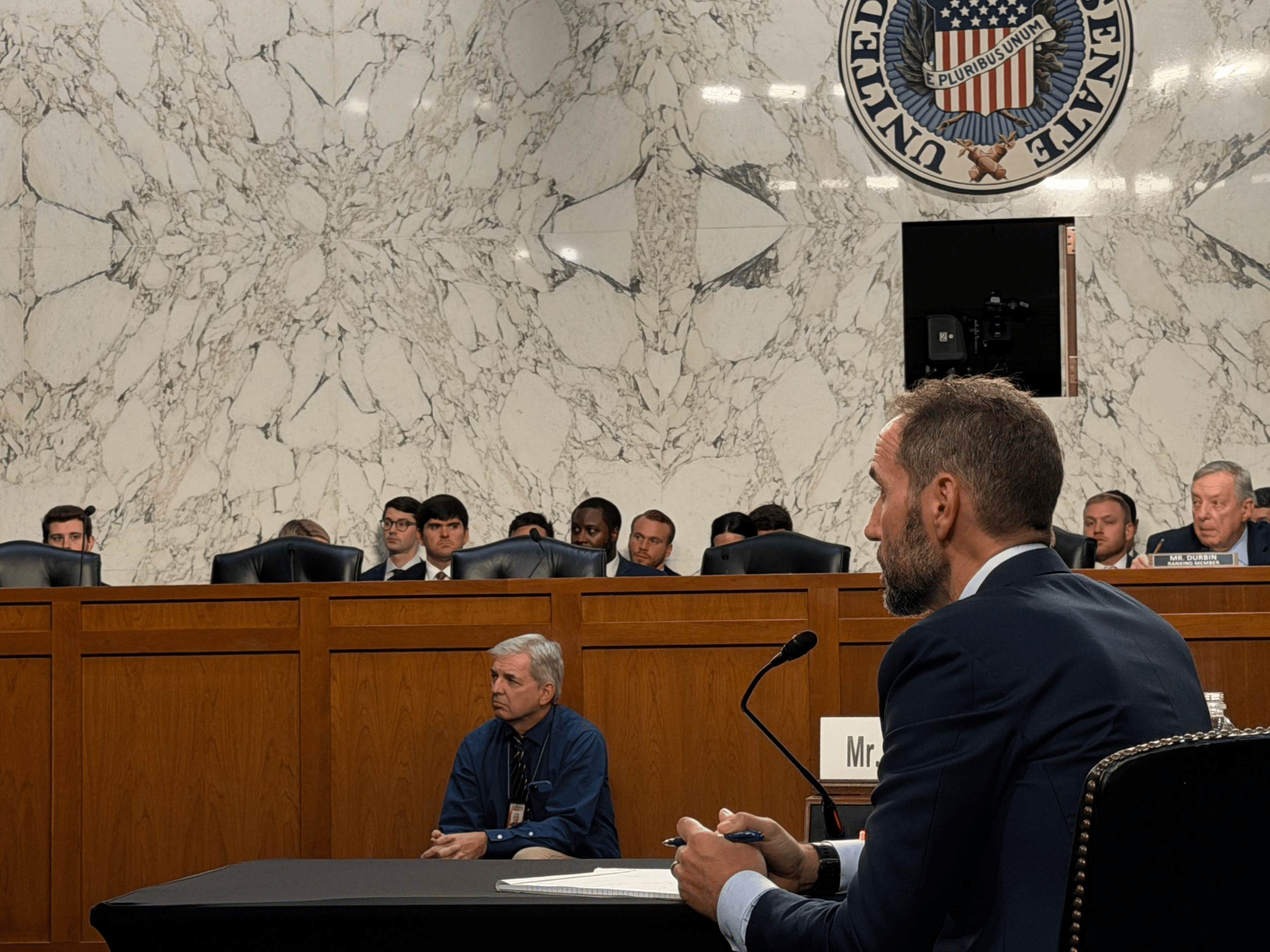 Jack Smith, former Department of Justice special counsel, testifies under oath before the Senate Judiciary Committee. (Isabella Gonzalez/Capital News Service)