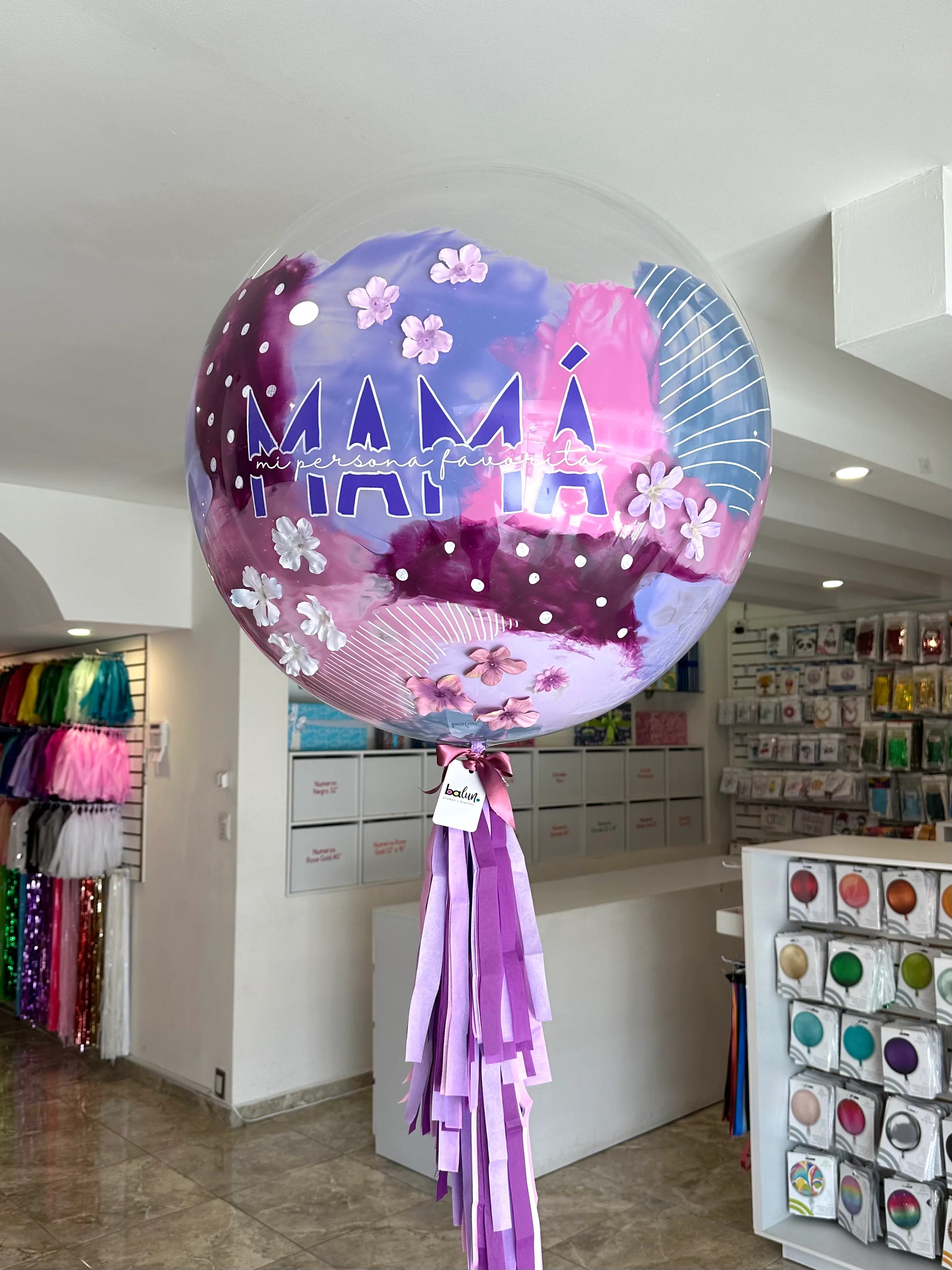Globo Burbuja Florecitas Balun Globos Y Eventos