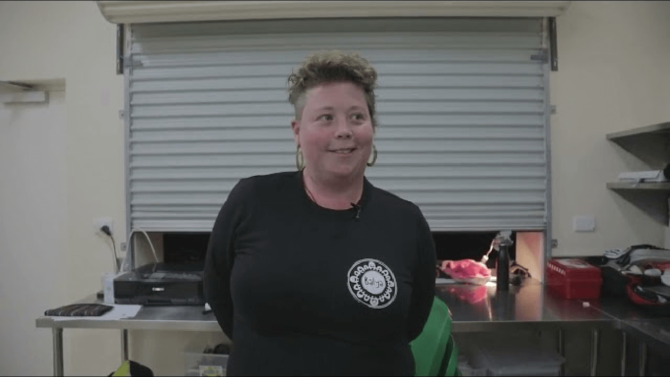 A mentee in a Balya shirt