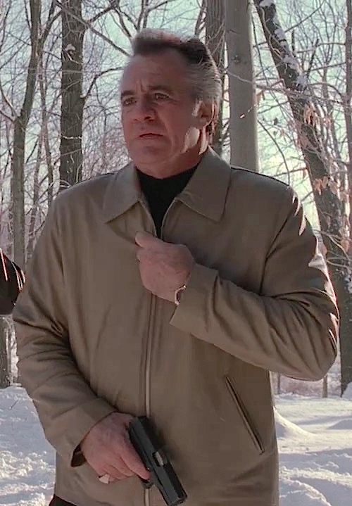 The Sopranos Paulie's Tan Leather Jacket in "Pine Barrens" » BAMF Style