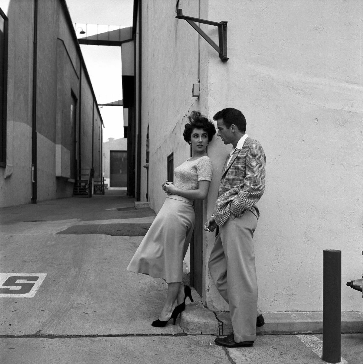 Elizabeth Taylor and Montgomery Clift at Paramount during production of A Place in the Sun. Photo by Peter Stackpole for LIFE.