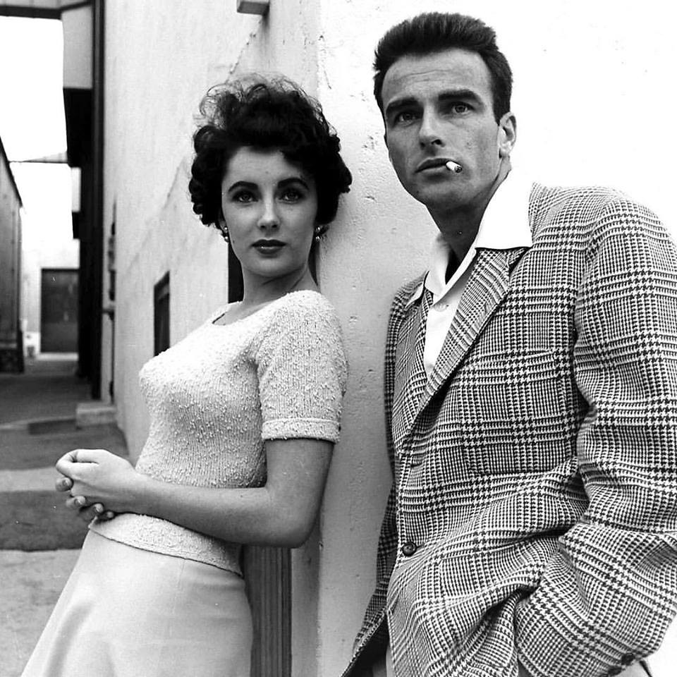 Elizabeth Taylor and Montgomery Clift at Paramount during production of A Place in the Sun. Photo by Peter Stackpole for LIFE.
