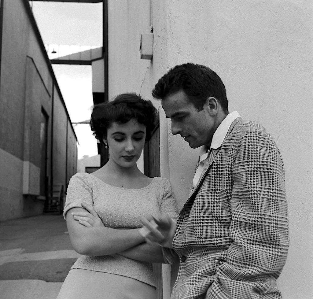 Elizabeth Taylor and Montgomery Clift at Paramount during production of A Place in the Sun. Photo by Peter Stackpole for LIFE.