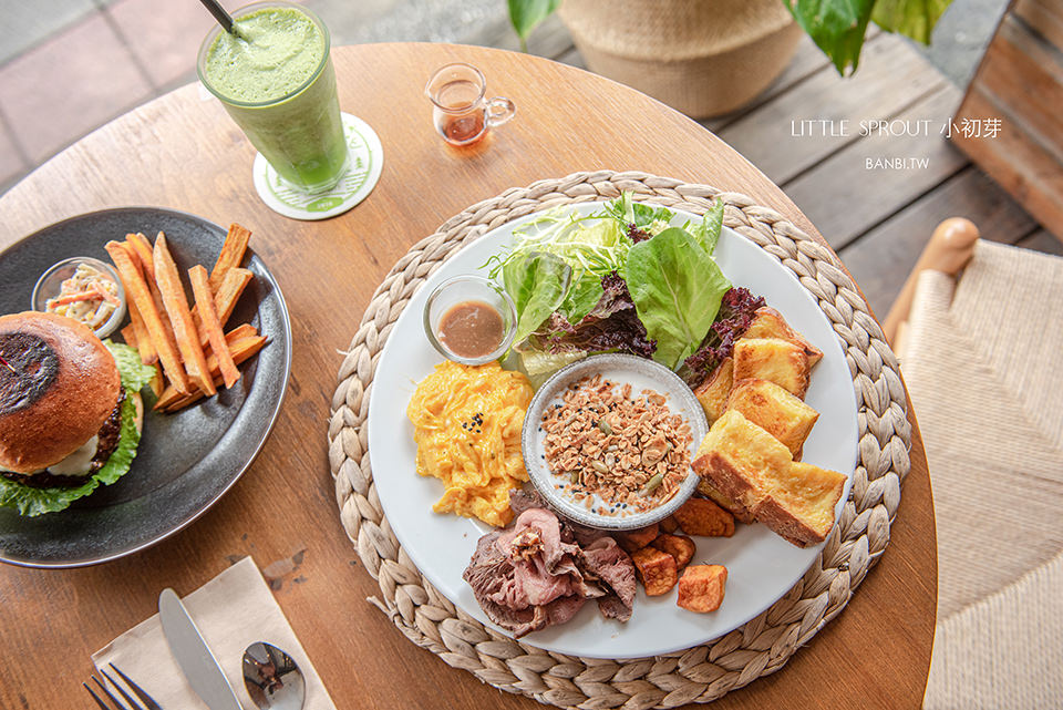 台北Little Sprout小初芽:自選5+1早午餐盤豐盛組合，內湖站旁享受休假日的最美好型態