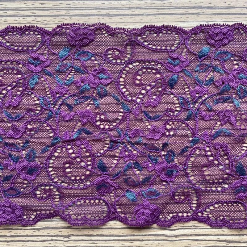 Kant Aubergine / blauw 15 cm