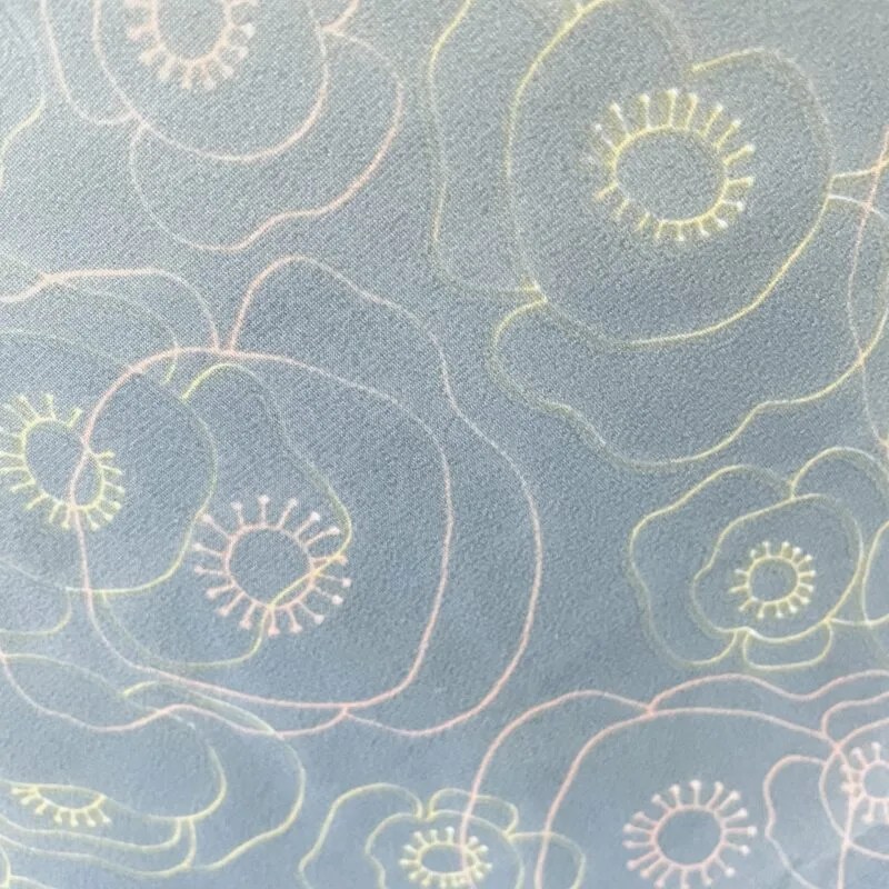 Alternative view of mesh gekleurde bloemen 1,45 mt
