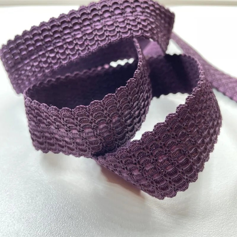 Schouderband aubergine 2,5 cm