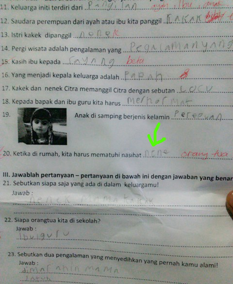 Gratis Download Gambar Jawaban Kocak Ujian Anak SD Lucu Bikin Ngakak Guling Guling Terbaru by Lampung Hits