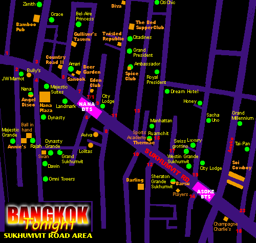 Sukhumvit Area Map Sukhumvit 
