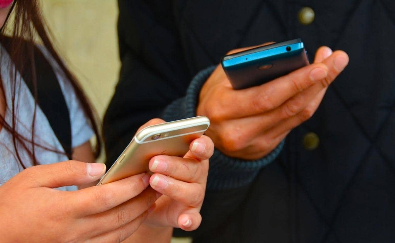 using phone