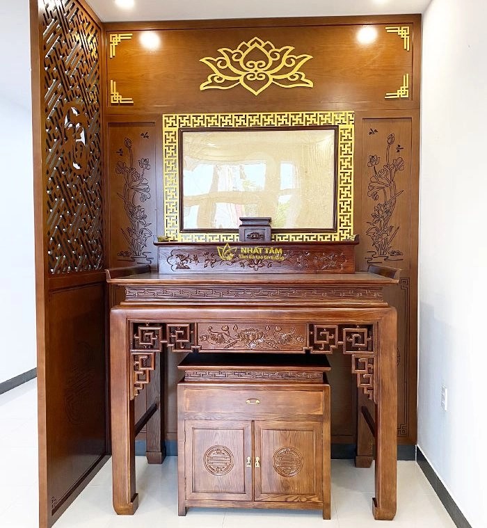 Kích thước bàn thờ gia tiên "chuẩn" phong thủy - hợp tuổi gia chủ