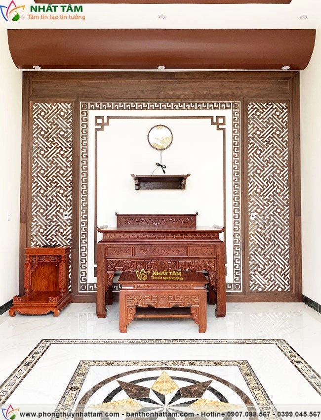 Hoàn thiện dự án bàn thờ tại Nại Hiên Đông - Đà Nẵng của gia đình anh Khoa