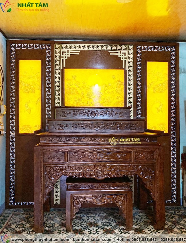 Lắp đặt không gian thờ mới cho gia chủ tại Hòa Minh - Liên Chiểu