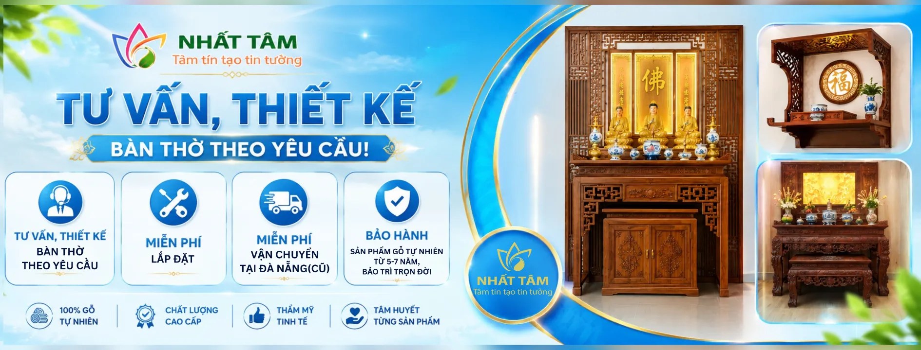 Bàn thờ Đà Nẵng +99 Mẫu Bàn thờ Tủ Thờ Đẹp Tại Đà Nẵng