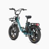 ENGWE L20 BLACK/GREEN/RED boost 13ah 48V 250W Fat Bike bici elettrica Ruote 20" - immagine 3