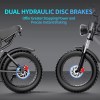 YVY Q20 1000w 20 ah (Ex Ridstar) Bicicletta Elettrica 20"x 4.0 Bicicletta Elettrica 50kmh - immagine 13