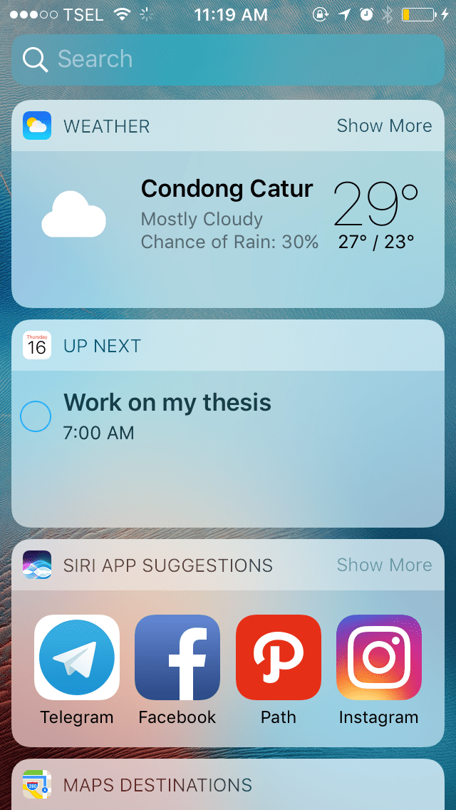 Widget Center