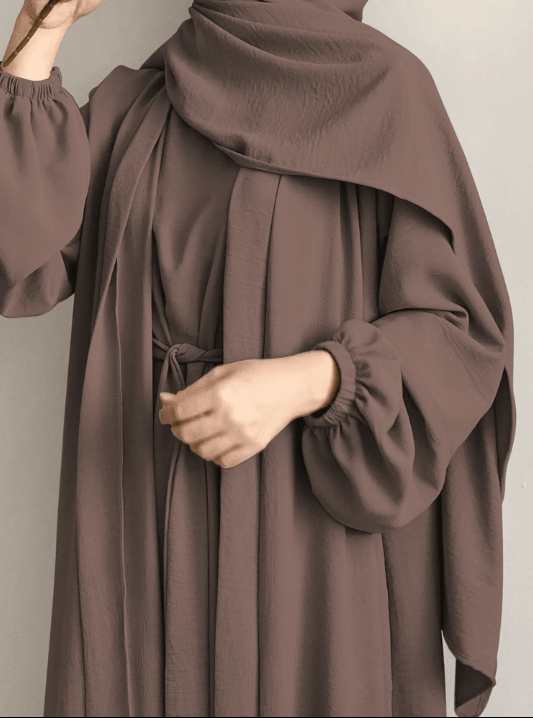 عباءة طويله من قطعتين