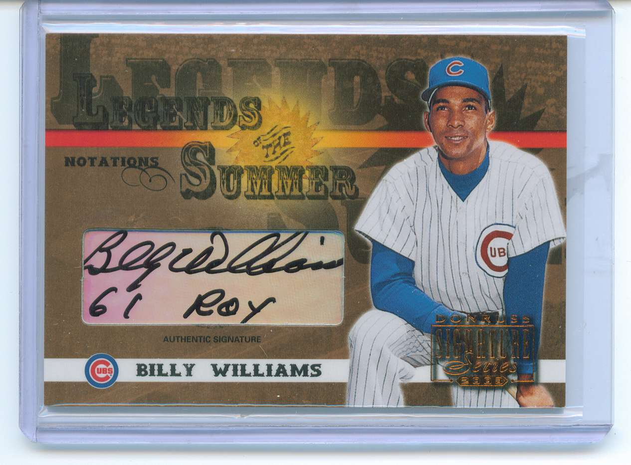 1 More Billy Williams Autograph For The Collection… | 30-Year Old Cardboard