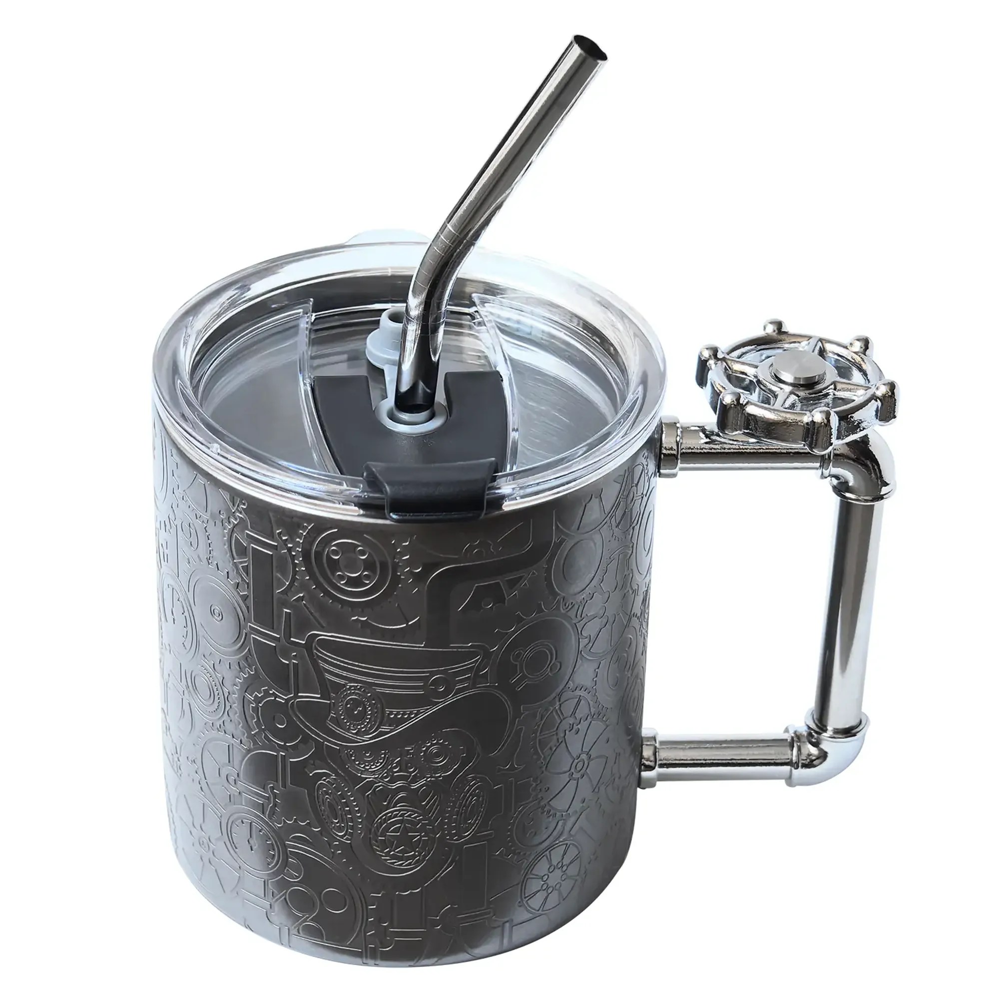 Stainless Steel Coffee Cup with Handle