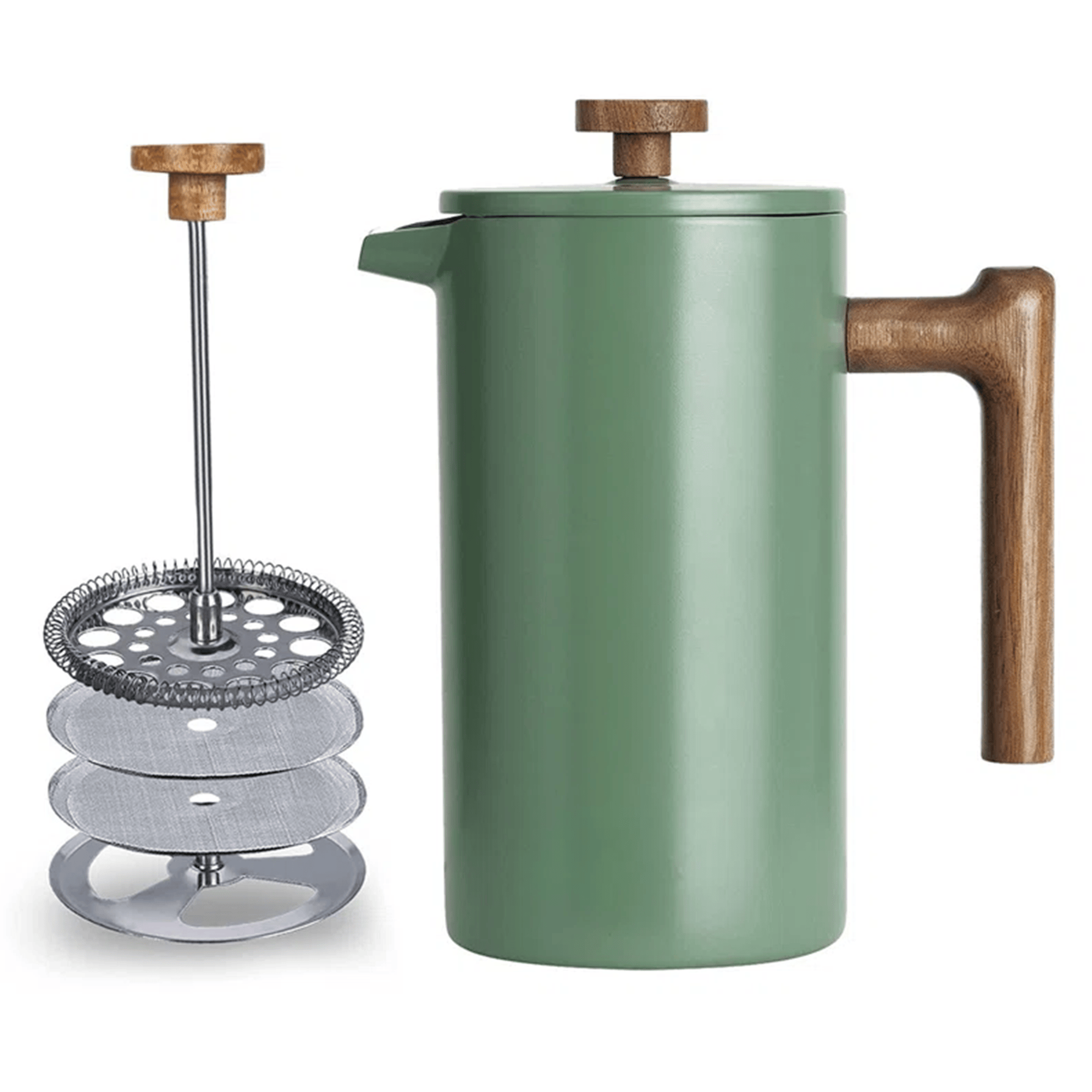 Stainless Steel 34OZ Green French Press