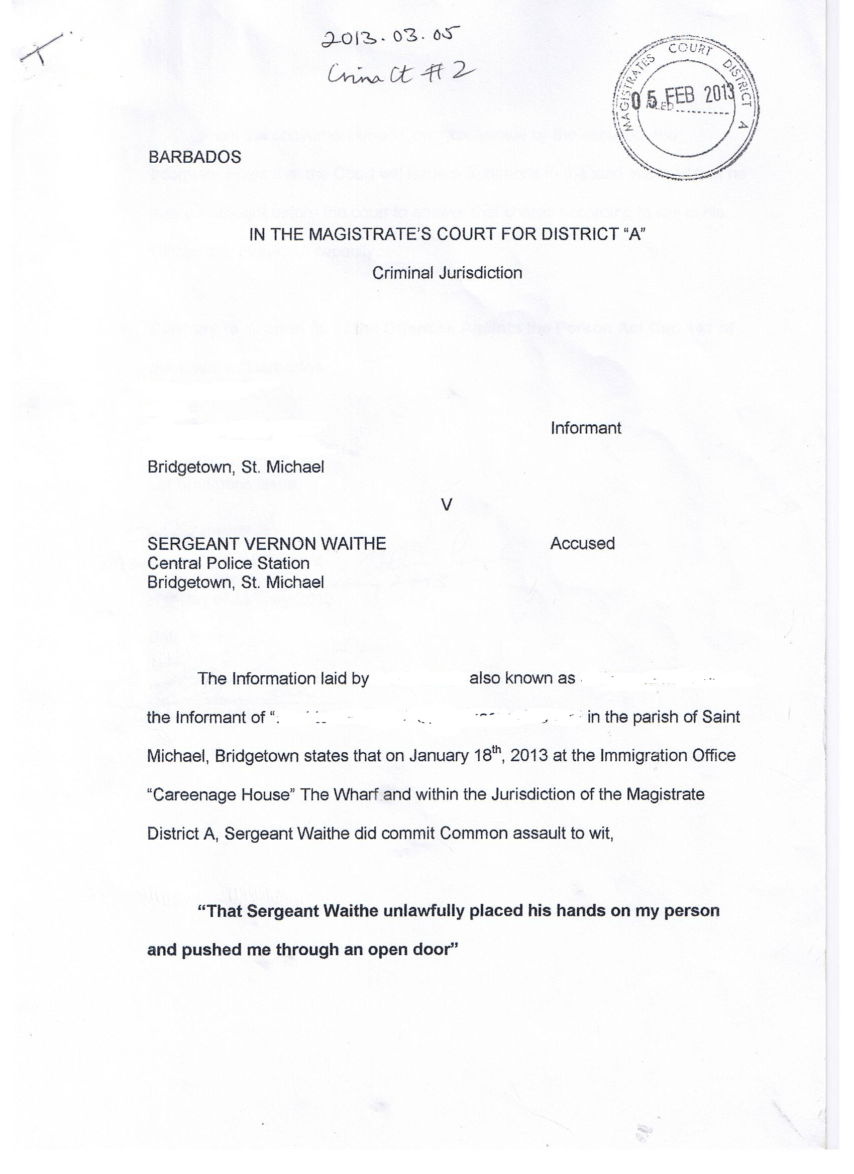 Sgt Vernon Waithe (1)