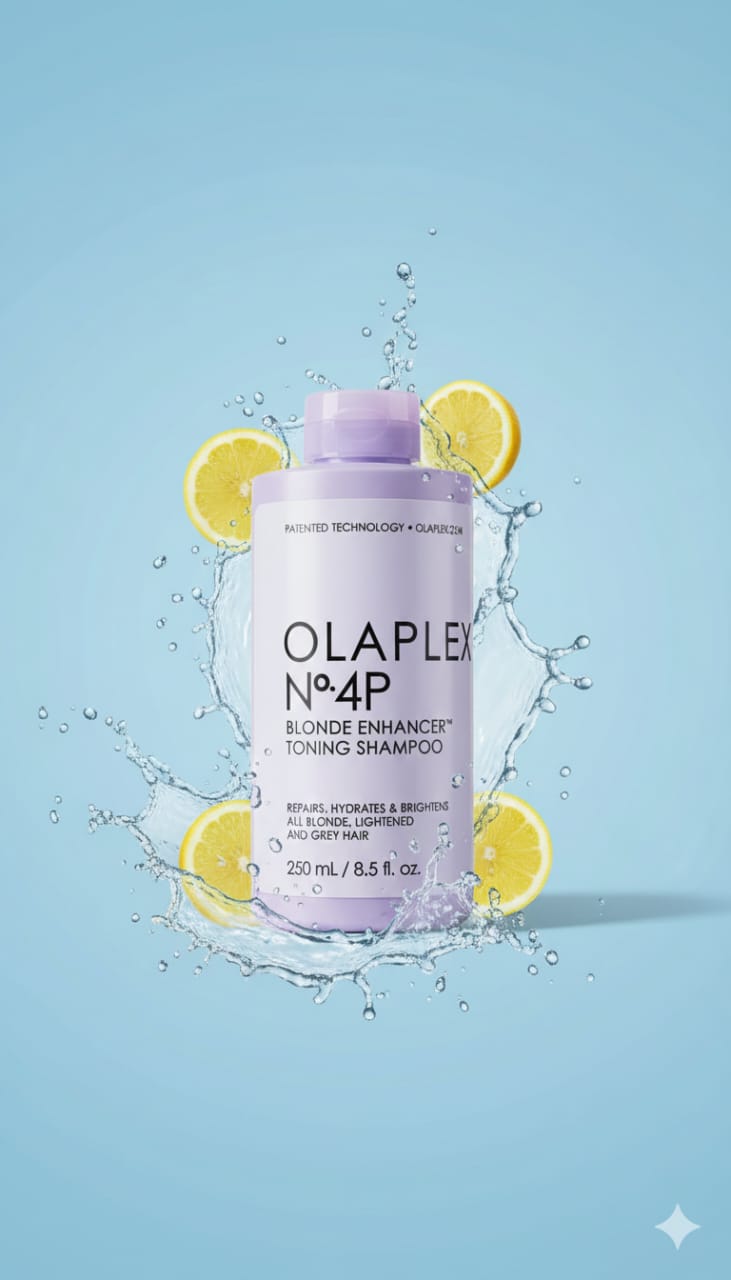OLAPLEX No.4P Blonde Enhancer Toning Shampoo – Purple Shampoo for Bright, Damage-Free Blonde Hair (250ml)